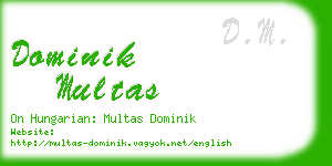 dominik multas business card